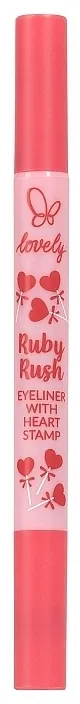 Eyeliner sa pečatom Lovely Ruby Rush Eyeliner With Heart Stamp