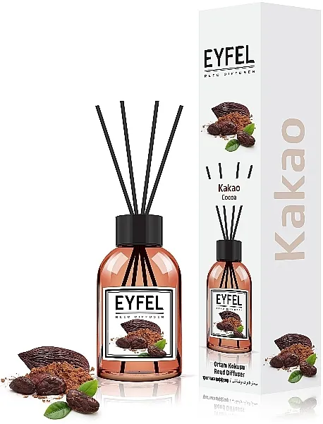 Eyfel Perfume Reed Diffuser Cocoa Aroma difuzor "Kakao"