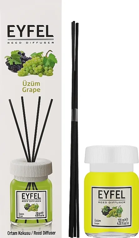 Eyfel Perfume Reed Diffuser Grapes Aroma difuzor "Grožđe"