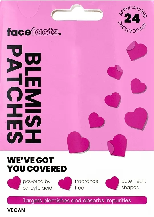 Face Facts Blemish Patches Flasteri za akne Srce