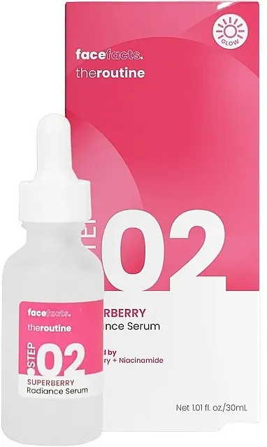 Face Facts The Routine Step.02 Superberry Radiance Serum Serum za lice sa borovnicama