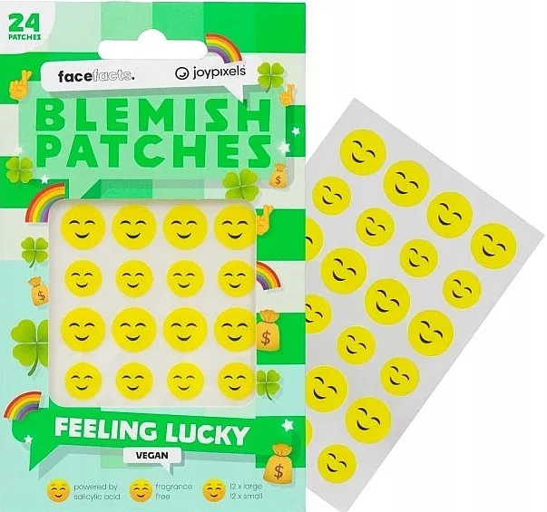 Face Facts X Joy Pixels Blemish Patches Tačkaste nalepnice za nesavršenosti 'Feeling Lucky'