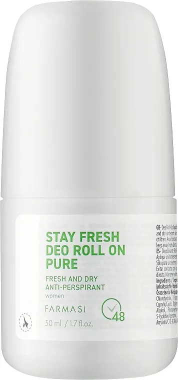 Farmasi Stay Fresh Deo Roll-on Pure Roll-on dezodorans-antiperspirant za žene