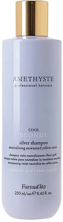 FarmaVita Amethyste Cool Blonde Silver Shampoo Šampon za neutralisanje žutog tona