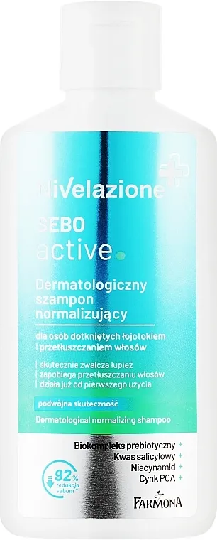 Farmona Nivelazione Sebo Active Dermatological Normalizing Shampoo Normalizirajući šampon za masnu kosu i seboreično vlasište