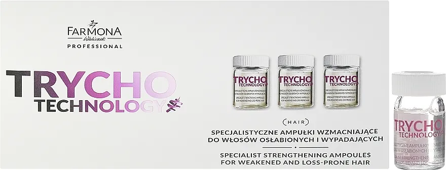 Farmona Professional Trycho Technology Specialist Strengthening Ampoules For Weakened And Loss-Prone Hair Specijalizirane ampule za jačanje slabe i opadajuće kose
