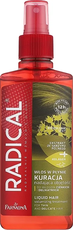 Farmona Radical Liquid Hair Volumizing Treatment For Thin And Delicate Hair Tretman u spreju za volumen za tanku i nežnu kosu