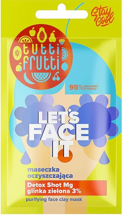 Farmona Tutti Frutti Let`s Face It Purifying Face Clay Mask Maska za čišćenje od zelene gline