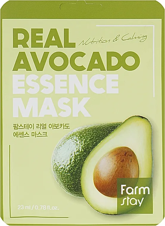 FarmStay Real Avocado Essence Mask Sheet maska ​​za lice s ekstraktom avokada