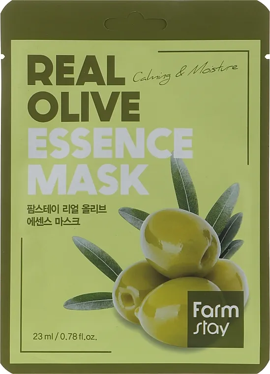 FarmStay Real Olive Essence Mask Hidratantna maska za lice sa ekstraktom masline