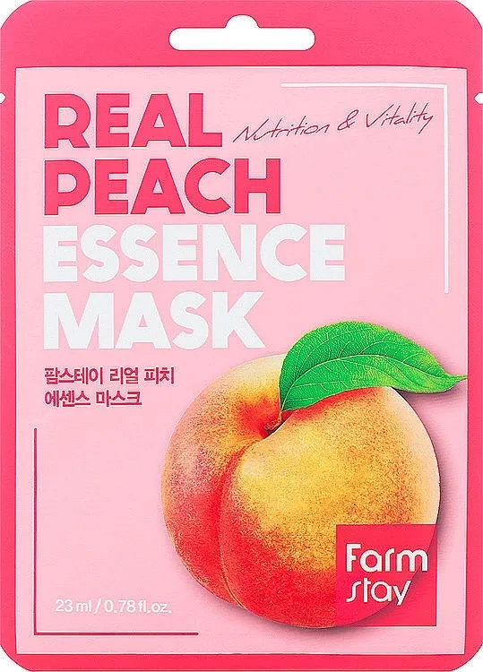 FarmStay Real Peach Essence Mask Maska za lice s ekstraktom breskve