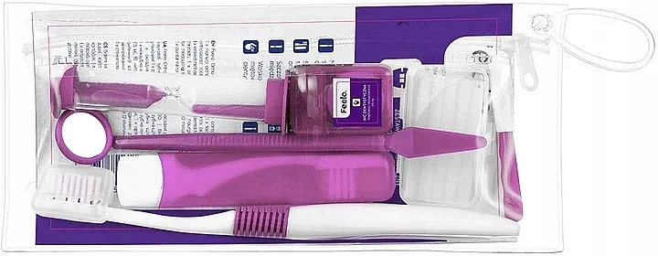 Feelo Ortho Ortodonski set, 9 delova, ljubičasta