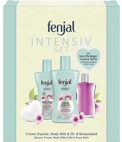 Fenjal Intensive Set (sh/cr/200ml + b/milk/200ml + bath/oil/50ml + soap/90g)