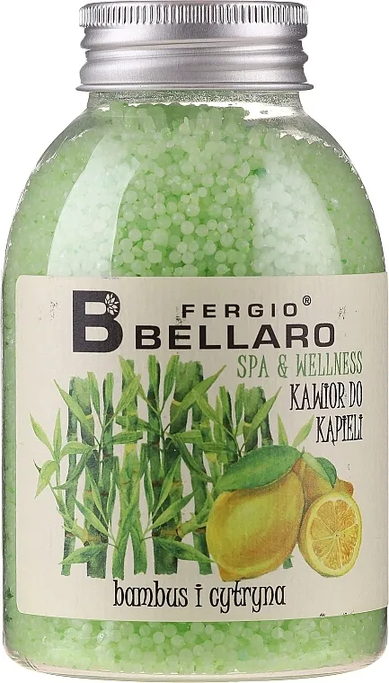 Fergio Bellaro Bamboo and Lemon Bath Caviar Omekšavajuće kuglice za kupanje "Bambus i limun"