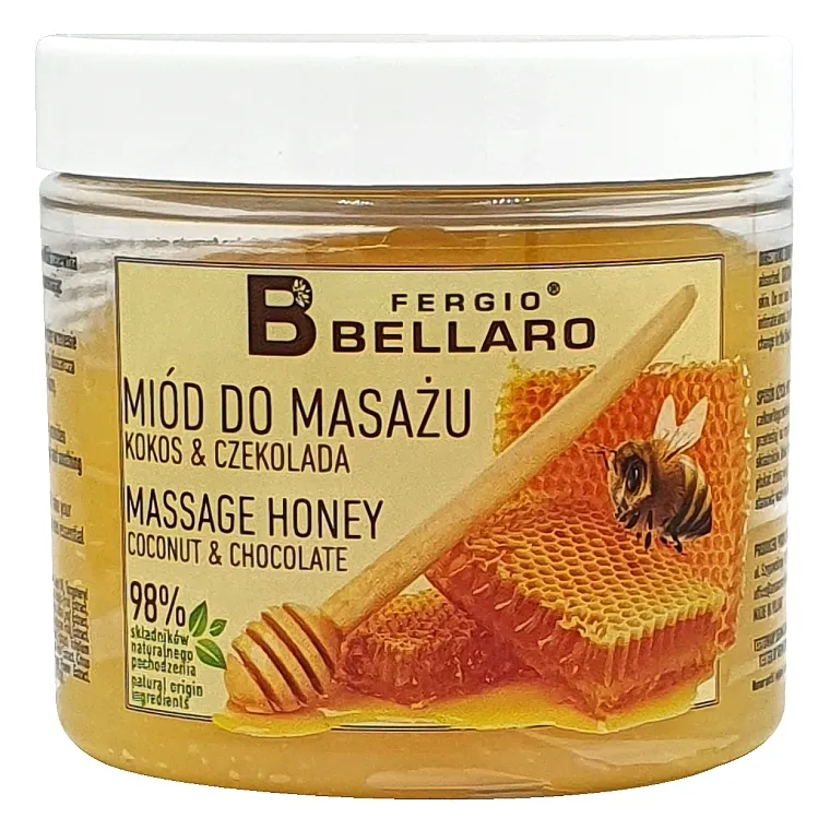 Fergio Bellaro Massage Honey Coconut &amp; Chocolate Med za masažu "Kokos i čokolada"