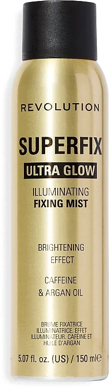 Fiksator za šminku Makeup Revolution Superfix Ultra Glow Fixing Mist