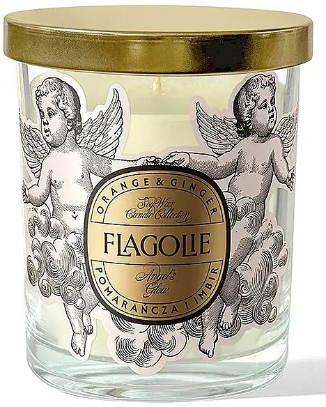 Flagolie Angels Glow Orange &amp; Ginger Scented Candle Aromatična sveća 'Narandža i đumbir'