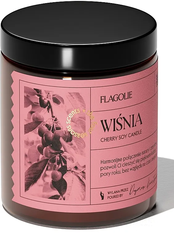 Flagolie Four Seasons Collection Cherry Scented Candle Mirisna sveća 'Trešnja'