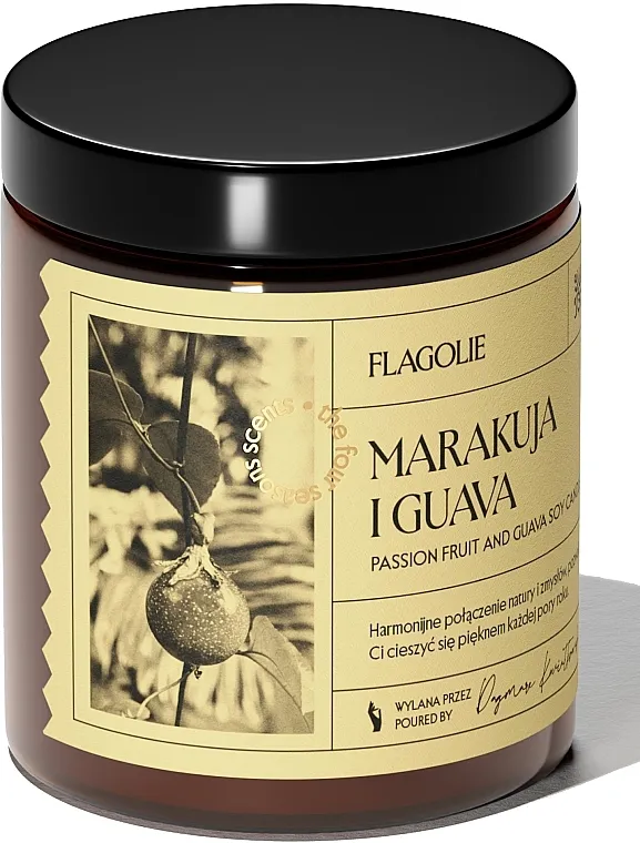 Flagolie Four Seasons Collection Passion Fruit And Guava Scented Candle Aromatična sveća "Marakuja i guava"