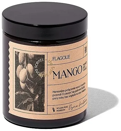 Flagolie Mango Soy Candle Mirisna sveća sa poklopcem Mango
