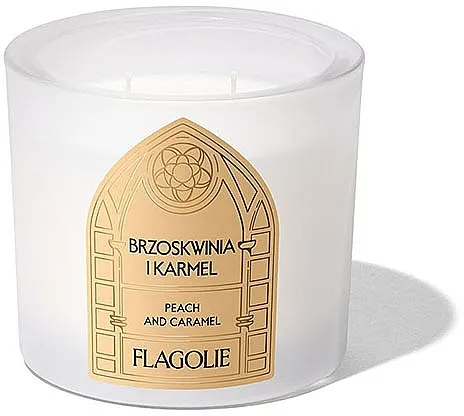 Flagolie Natural Soy Candle Mirisna sveća Breskva i karamel, mat