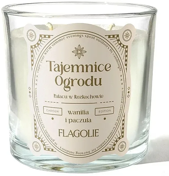Flagolie Vanilla And Patchouli Scented Candle Aromatična sveća u čaši "Vanila i pačuli"