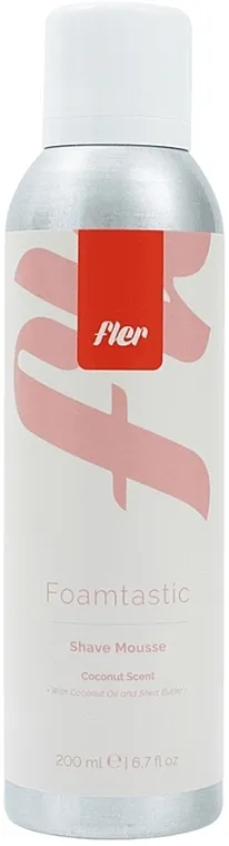 Fler Foamtastic Shave Mousse Coconut Scent Pena za brijanje sa kokosovim uljem
