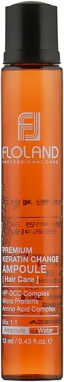 Floland Premium Keratin Change Ampoule Ampula za popunjavanje za obnovu oštećene kose