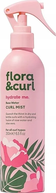 Flora &amp; Curl Hydrate Me Rose Water Curl Mist Sprej za kosu sa ružinom vodicom