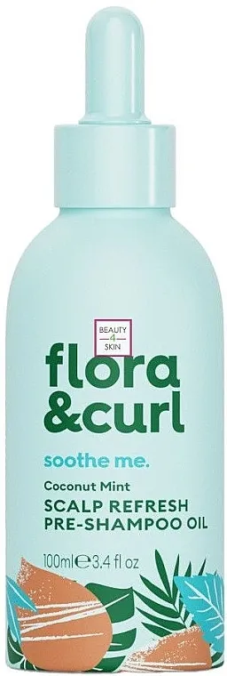 Flora &amp; Curl Soothe Me Coconut Mint Scalp Refresh Pre-Shampoo Oil Osvežavajuće ulje za kosu