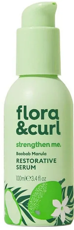 Flora &amp; Curl Strengthen Me Baobab Marula Restorative Serum Obnavljajuće serum za kosu