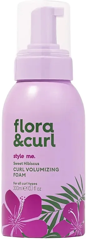 Flora &amp; Curl Style Me Sweet Hibiscus Curl Volumizing Foam Pena za povećanje volumena za kovrdžavu kosu