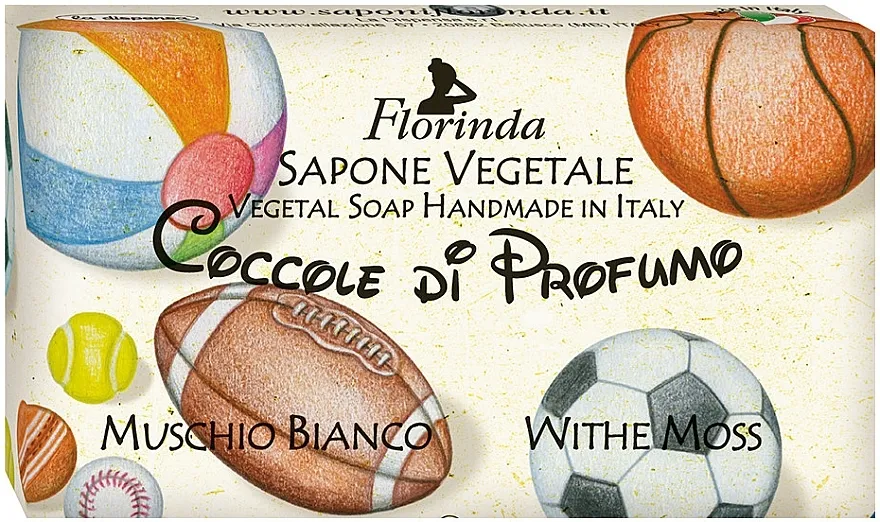 Florinda Sapone Vegetale Vegetal Soap White Moss Prirodni sapun "Bijeli mošus"