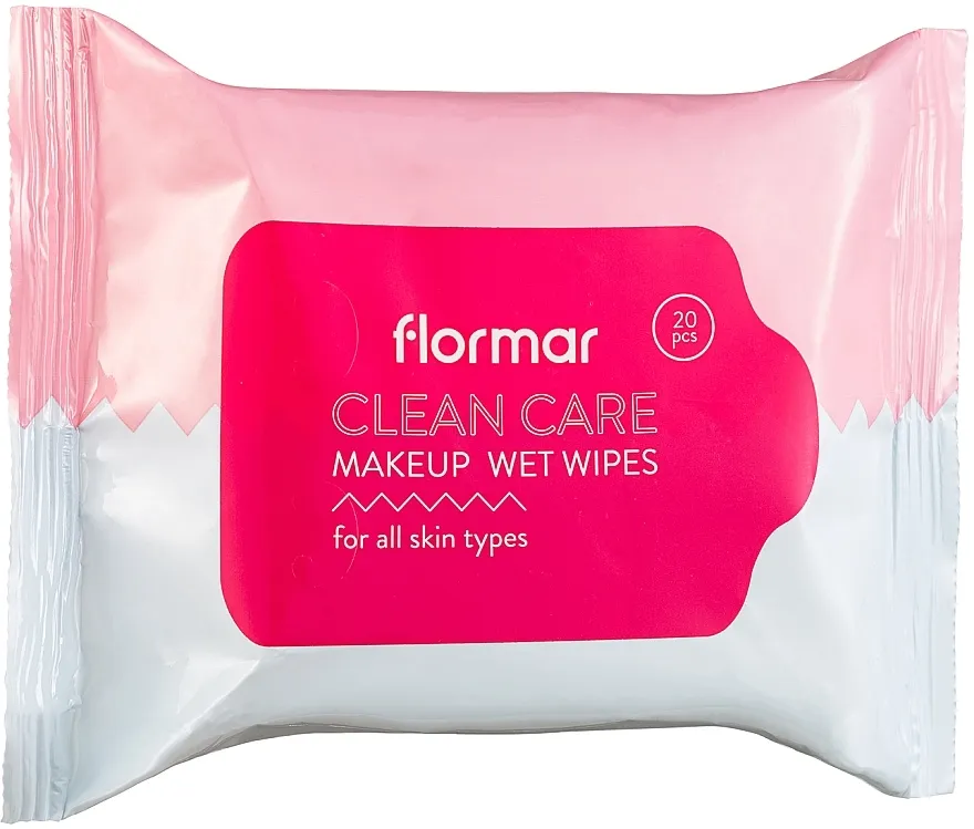 Flormar Clean Care Make-Up Wet Wipes Vlažne maramice za uklanjanje šminke za sve tipove kože