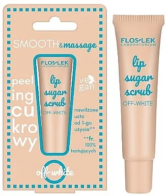 Floslek Lip Care Lip Scrub Off-white Šećerni piling za usne