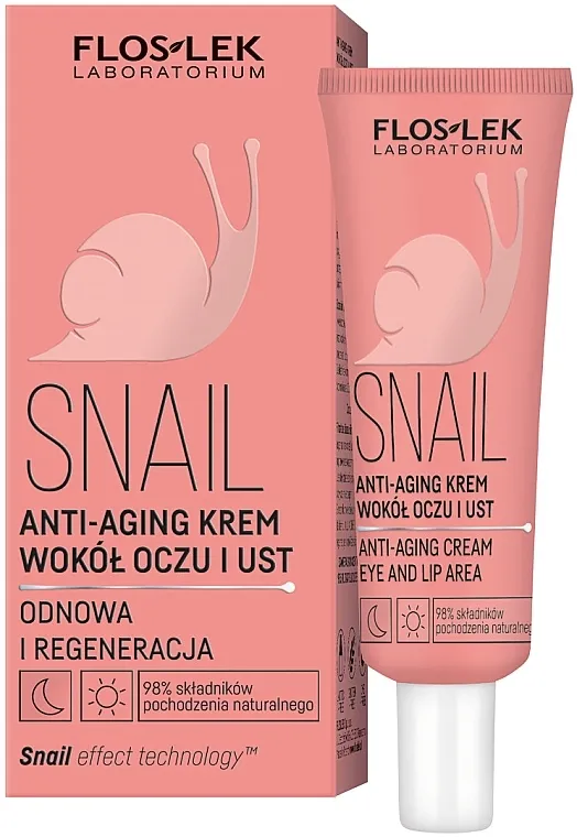 Floslek Snail Anti-Aging Krema za oči i usne