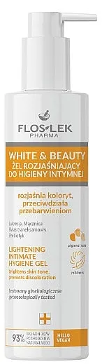 Floslek White &amp; Beauty Lightening Intimate Hygiene Gel Posvetljujući gel za intimnu higijenu