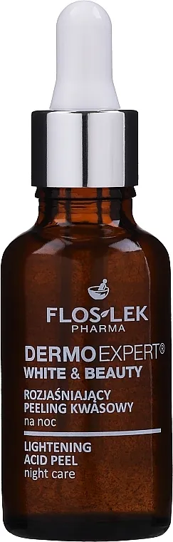 Floslek White &amp; Beauty Night Peeling Noćni posvjetljujući kiseli piling