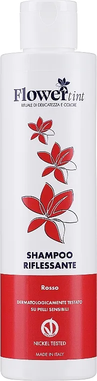 FlowerTint Shampoo Riflessante Rosso Tonirajući šampon za kosu, crveni