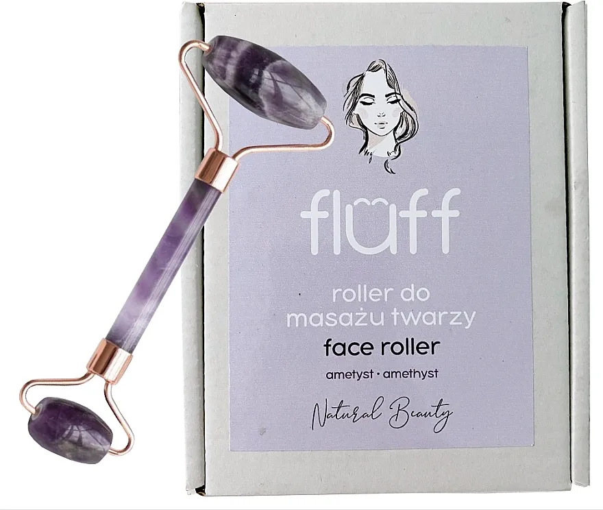 Fluff Face Roller Ametyst Masažer za lice Ametist