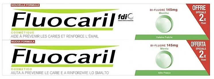 Fluocaril Bi-Fluore 145mg Mint Toothpaste Krizia Time Uomo