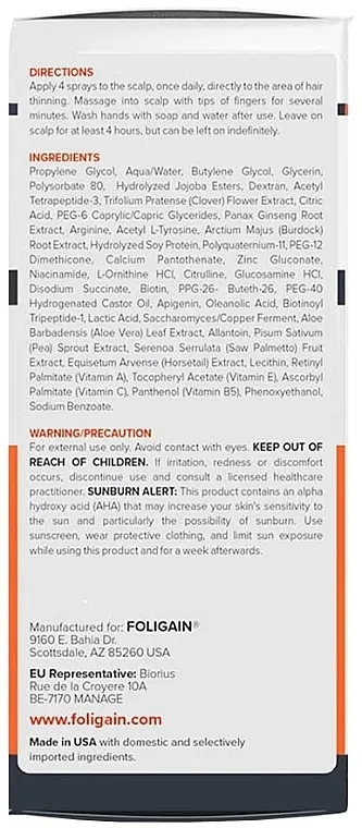 Foligain Men's Triple Action Complete Formula For Thinning Hair Serum protiv opadanja kose za muškarce
