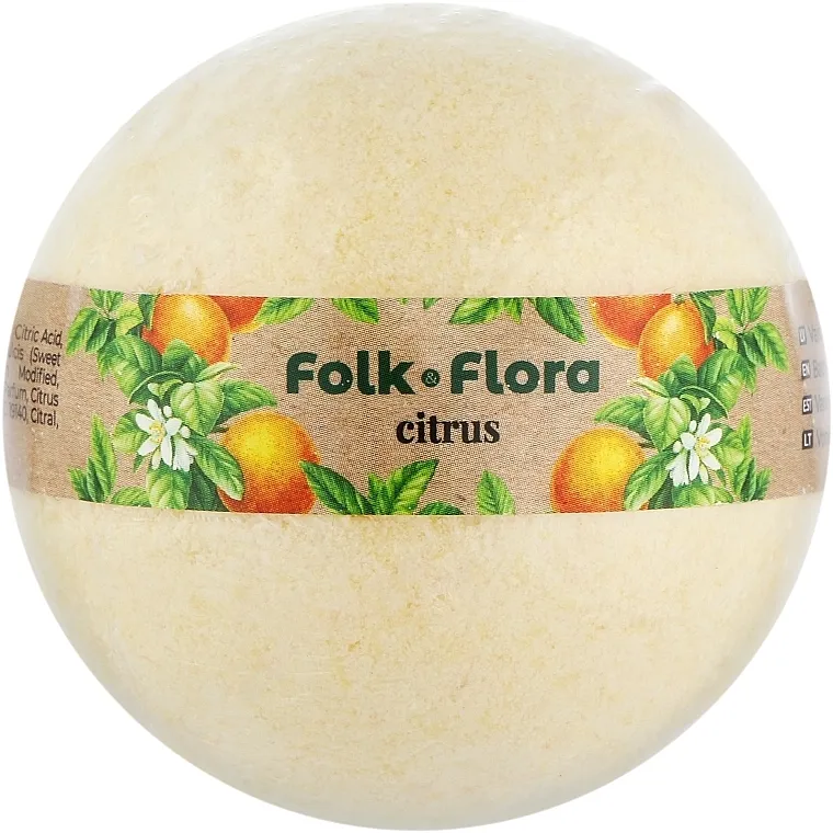 Folk&amp;Flora Bath Bombs Kugla za kupanje "Citrus"