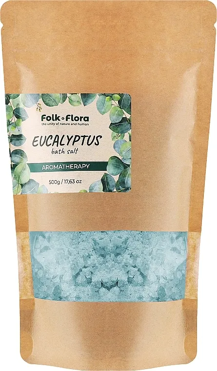 Folk&amp;Flora Eucalyptus Bath Salt So za kupanje "Eukaliptus"