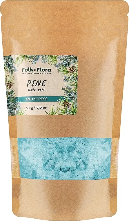 Folk&amp;Flora Pine Bath Salt So za kupanje „Bor”