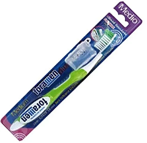 Foramen Dualflexitip Medium Toothbrush Četkica za zube, srednja tvrdoća, zelena