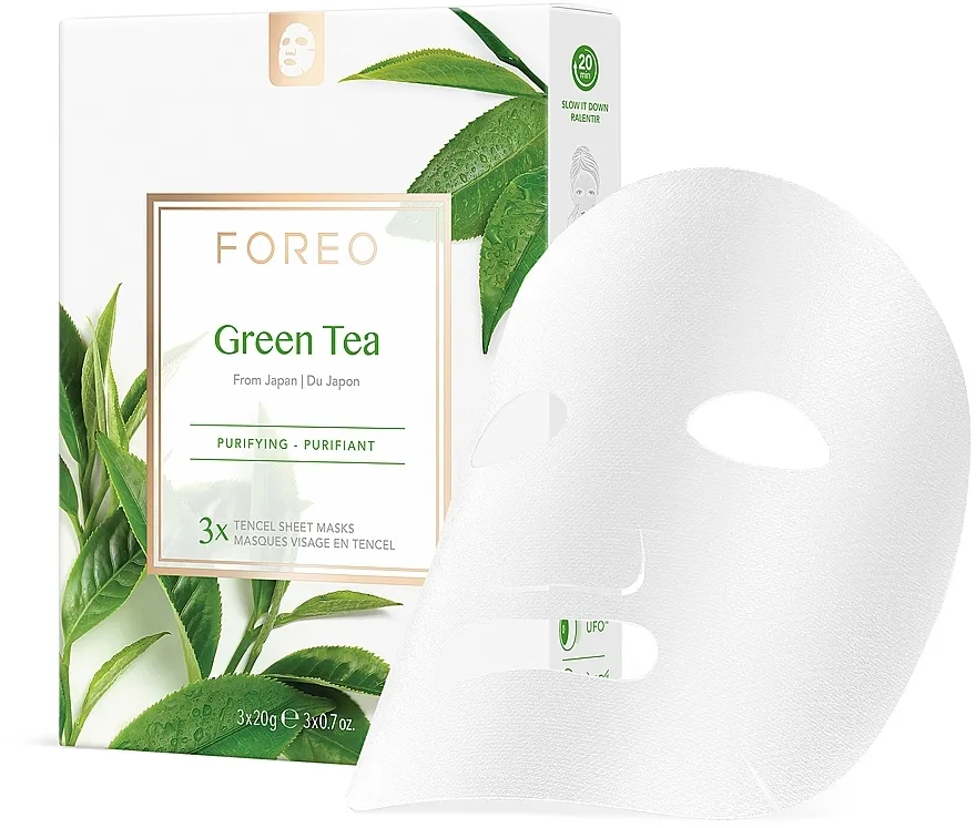 Foreo Green Tea Sheet Mask Pročišćavajuća sheet maska za mješovitu kožu