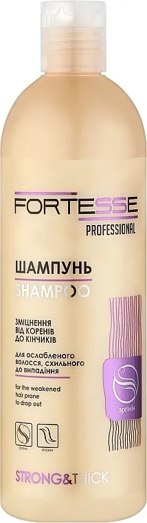 Fortesse Professional Strong &amp; Thick Shampoo Jačajući šampon za oslabljenu kosu sklonu opadanju