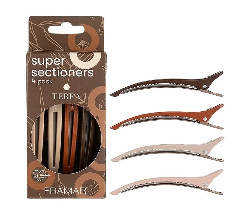 Framar Super Sectioners Neutrals Terra Frizerske šnale