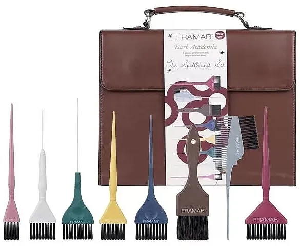 Framar The Spellbound Set Dark Academia Set četki za farbanje kose u vintage stilu